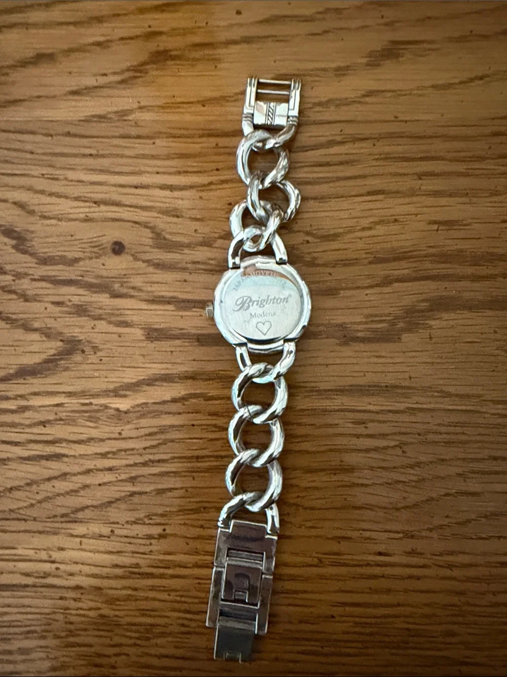 Brighton Silver-Tone Link Bracelet Watch